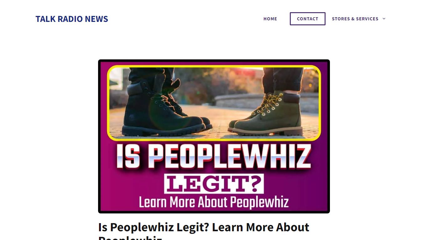 Is Peoplewhiz Legit? Learn More About Peoplewhiz - Talk Radio News